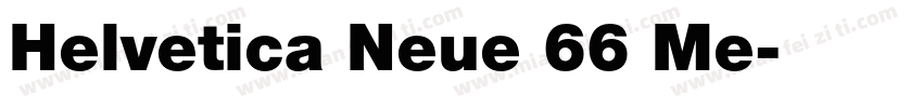Helvetica Neue 66 Me字体转换